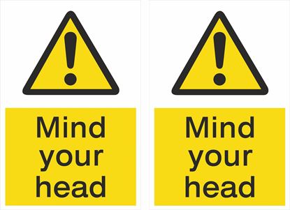 Picture of Mind your head Decals / Stickers