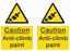 Picture of Caution Anti-climb paint Decals / Stickers