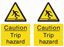 Picture of Caution Trip hazard Decals / Stickers