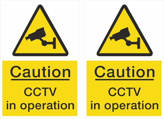 Picture of Caution CCTV in operation Decals / Stickers