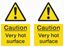 Picture of Caution Very hot surface Decals / Stickers