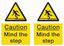 Picture of Caution Mind the step Decals / Stickers