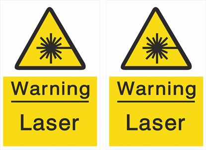 Picture of Warning Laser Decals / Stickers