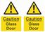Picture of Caution Glass Door Decals / Stickers