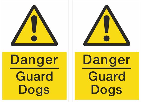 Picture of Danger Guard Dogs Decals / Stickers