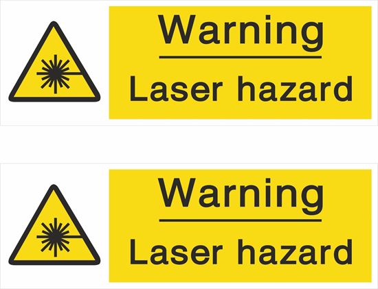 Picture of Caution Laser hazard Decals / Stickers