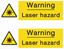 Picture of Caution Laser hazard Decals / Stickers