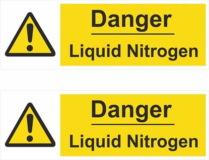 Picture of Danger Liquid Nitrogen Decals / Stickers