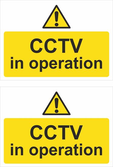 Picture of CCTV in operation Decals / Stickers