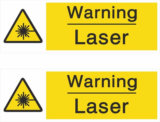 Picture of Warning Laser Decals / Stickers