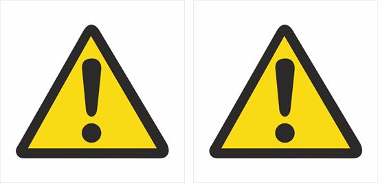 Picture of Caution Decals / Stickers