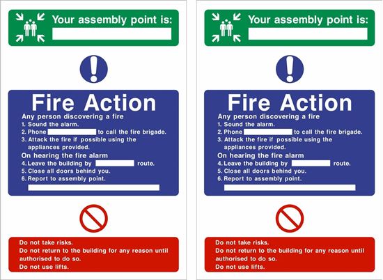 Picture of Fire action / assembly point Decals / Stickers