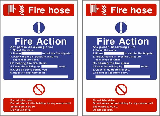 Picture of Fire action / Fire hose Decals / Stickers