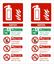 Picture of Fire extinguisher Water Decals / Stickers