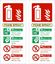 Picture of Fire extinguisher Foam Spray Decals / Stickers