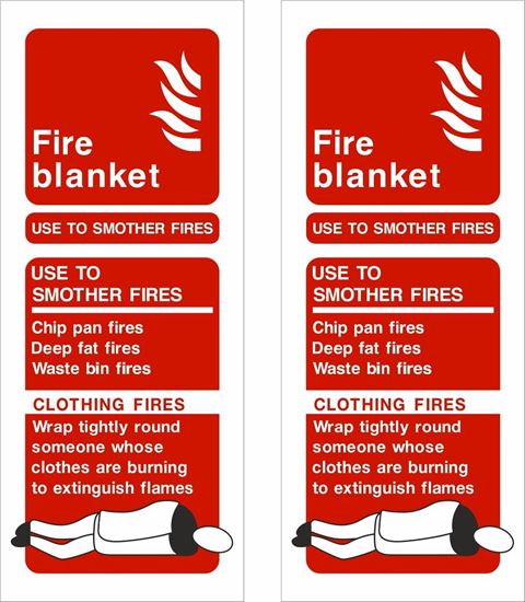 Picture of Fire blanket guide Decals / Stickers