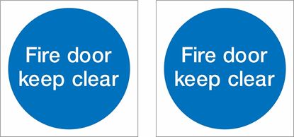 Picture of Fire door keep clear Decals / Stickers