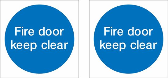 Picture of Fire door keep clear Decals / Stickers