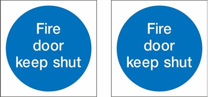 Picture of Fire door keep shut Decals / Stickers