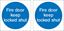 Picture of Fire door keep locked shut Decals / Stickers