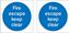 Picture of Fire escape keep clear Decals / Stickers