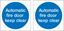 Picture of Automatic fire door keep clear Decals / Stickers