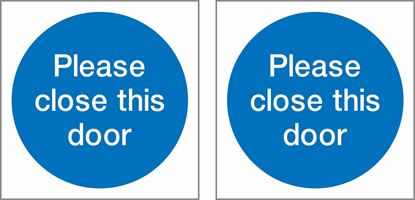 Picture of Please close this door Decals / Stickers