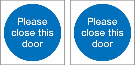 Picture of Please close this door Decals / Stickers