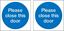 Picture of Please close this door Decals / Stickers