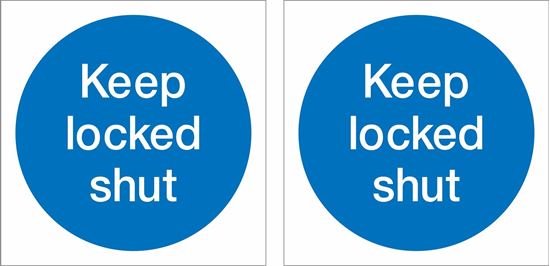 Picture of Keep locked shut Decals / Stickers