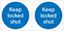 Picture of Keep locked shut Decals / Stickers