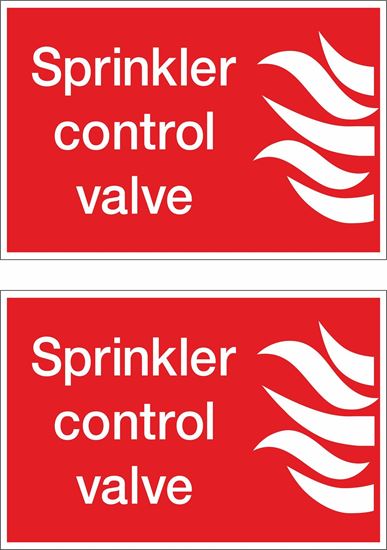 Picture of Sprinkler control valve Decals / Stickers