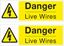 Picture of Danger Live Wires Decals / Stickers
