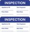 Picture of Appliance inspection  Labels / Stickers
