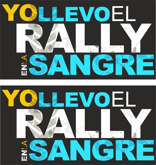 Picture of Yo Llevo lL Rallye En La Sangre Decals / Stickers