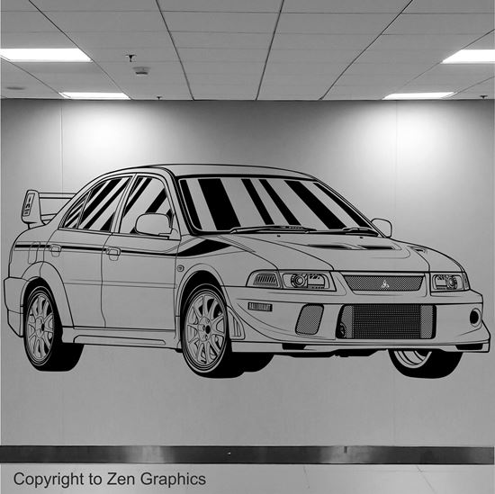 Picture of Mitsubishi Evolution 6 Tommi Makinen Edition Wall Art sticker