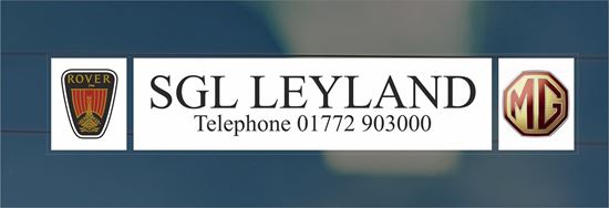 Picture of SGL Leyland MG Rover Dealer rear glass Sticker