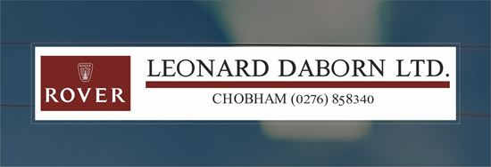 Picture of Lewonard Daborn Ltd - Chobham Dealer rear glass Sticker