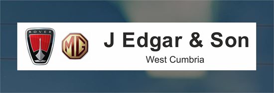 Picture of J Edgar & Son - West Cumbria Dealer rear glass Sticker