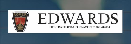 Picture of Edwards - Stratford - Upon - Avon Dealer rear glass Sticker