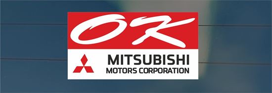 Picture of OK Mitsubishi Motors glass Stickers