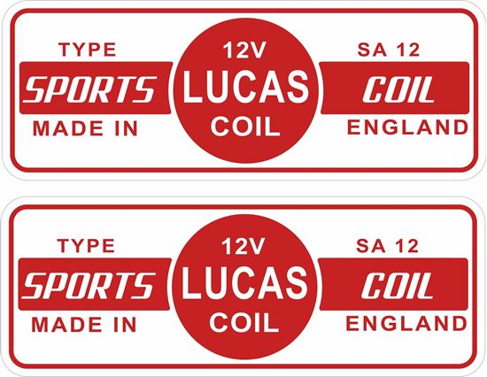 Picture of Lucas Sports Coil Decals / Stickers