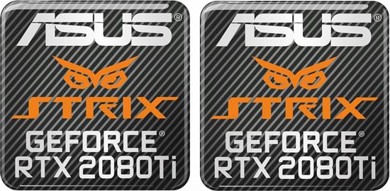 Picture of Asus Strix Geforce RTX 2080Ti Gel Badges