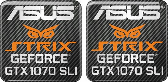 Picture of Asus Strix Geforce GTX 1070 SLI Gel Badges