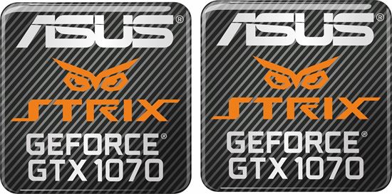 Picture of Asus Strix Geforce GTX 1070 Gel Badges