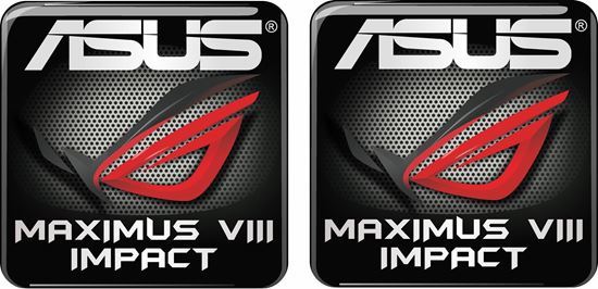 Picture of Asus Maximus VIII Impact Gel Badges