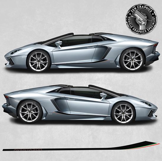 Picture of Aventador Italia side Stripes