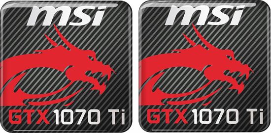 Picture of MSi  GTX 1070 Ti Gel Badges