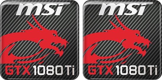 Picture of MSi  GTX 1080 Ti Gel Badges