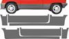 Picture of Opel Corsa A Lower Door & Sill replacement Vinyl MATTE GREY